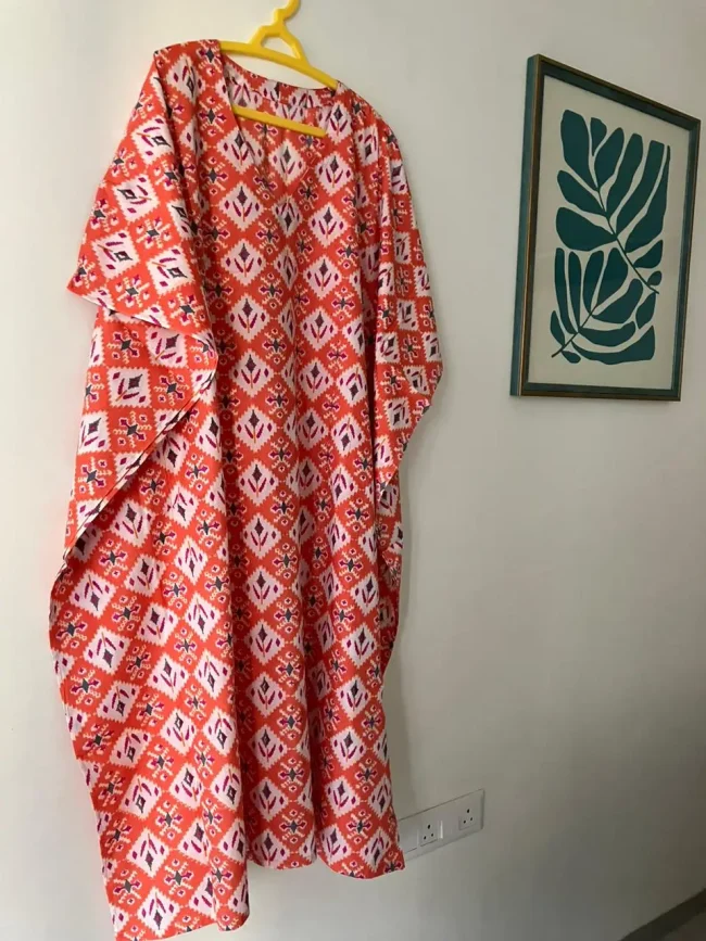 Free Size Cotton Kaftans - Full Length