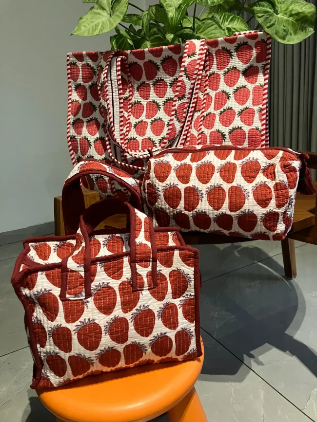 Kids' Travel Pouches - Strawberry - Image 4