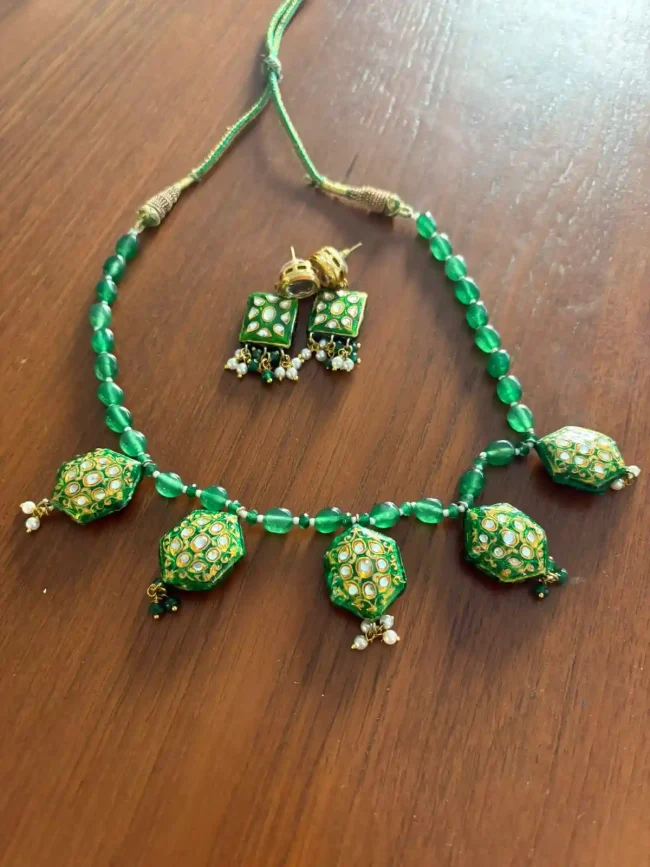 Handmade Meenakari Necklace Set