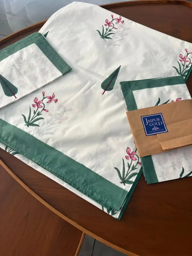 Premium Handblocked Bed Sheet - King Size (90 x 108)