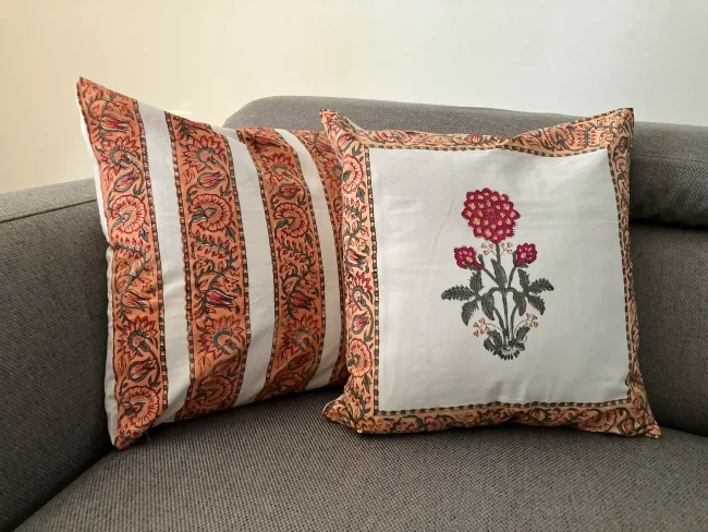 Handblocked Cushion Covers - Image 2
