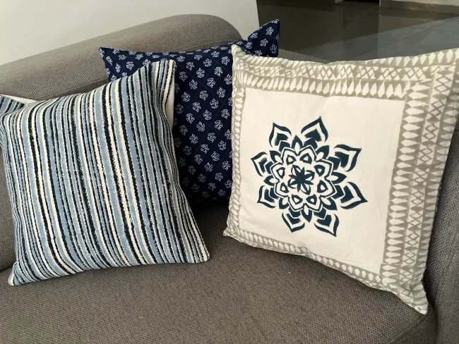 Handblocked Cushion Covers - Image 4
