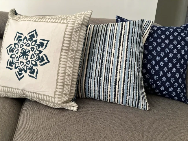 Handblocked Cushion Covers - Image 3