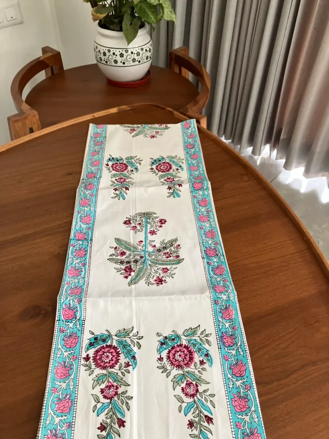 Handblocked Table Runners