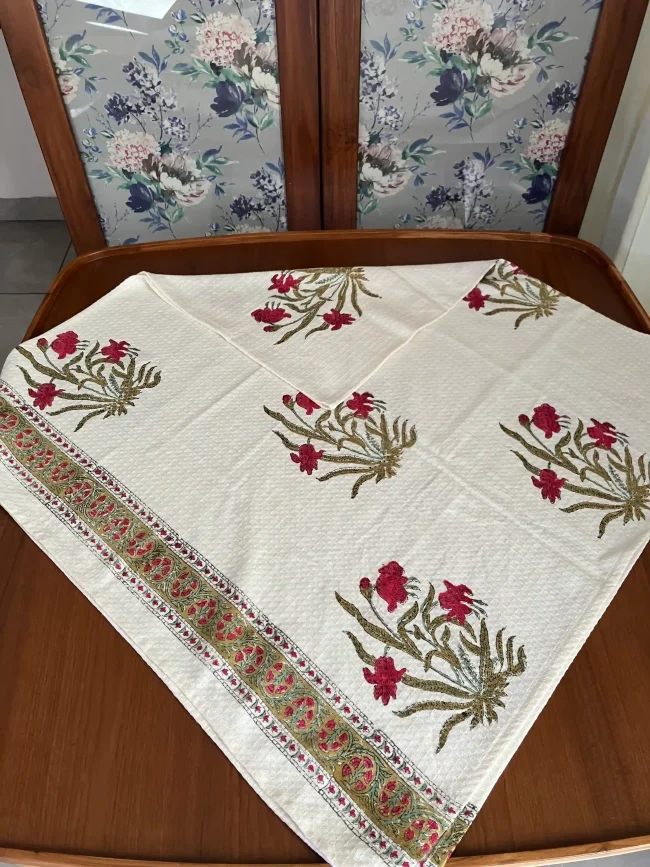 Handblocked Cotton Bath Towels - Image 4