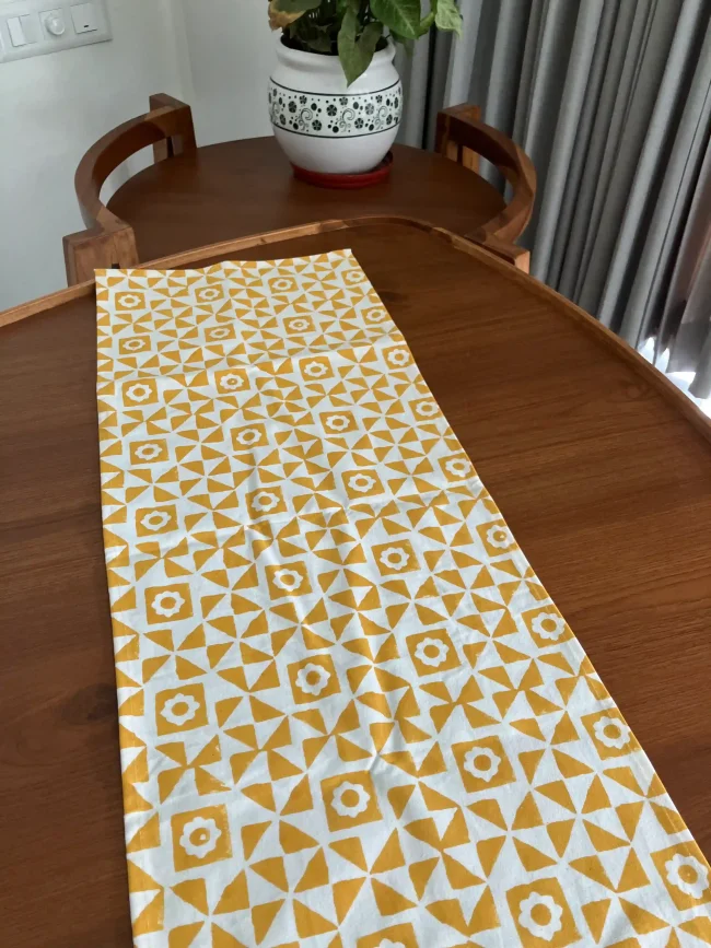 Handblocked Table Runners