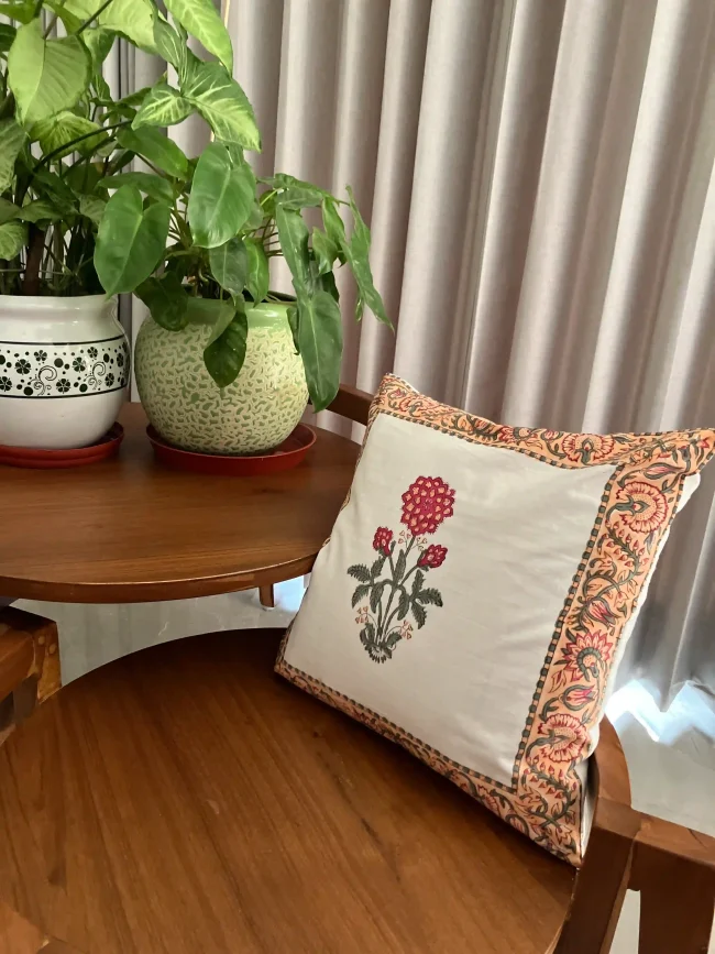 Handblocked Cushion Covers