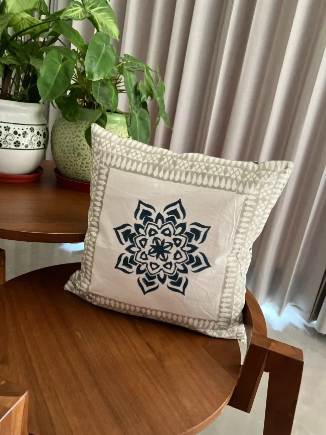 Handblocked Cushion Covers