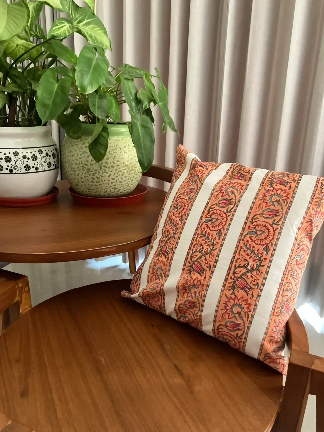 Handblocked Cushion Covers