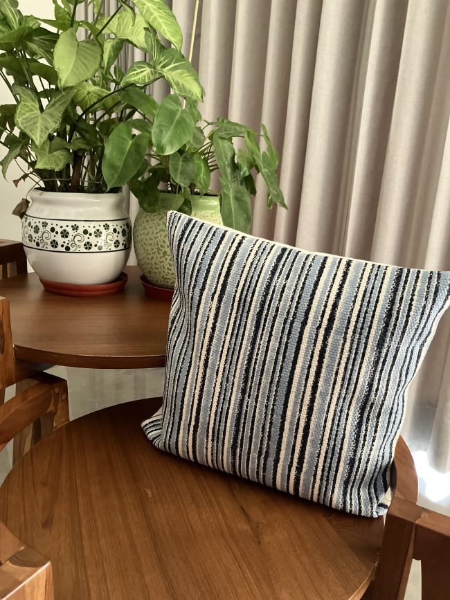 Handblocked Cushion Covers - Jute