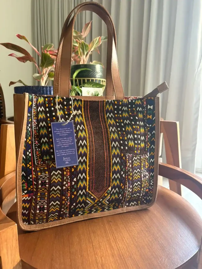 Vintage Embroidery - Premium Leather Bags