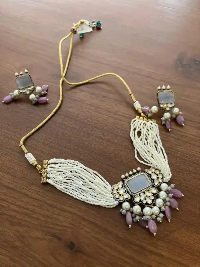 Ethnic Pearls & Stones Set